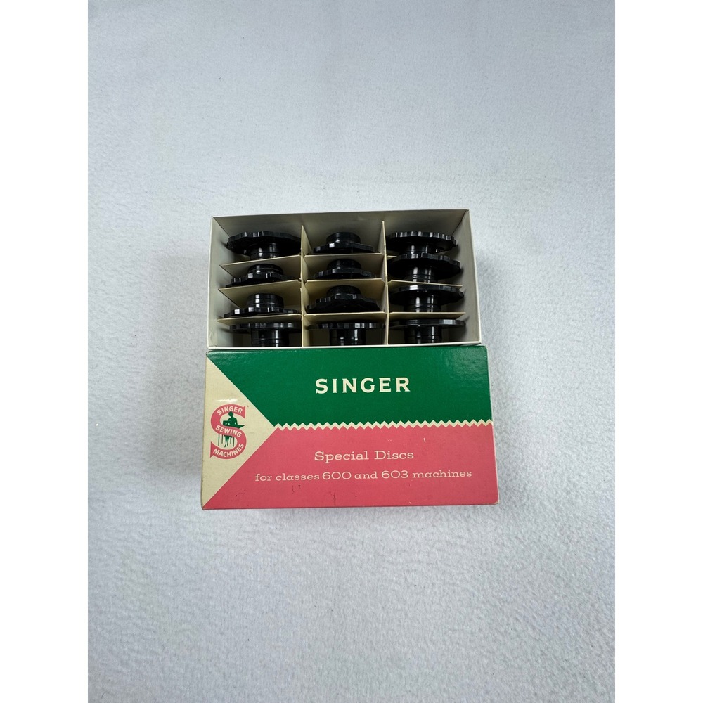 Vintage Singer 21976 Special‎ Discs Set for 600 603 Series Sewing Machines Black
